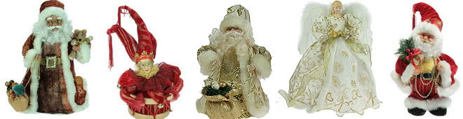 Дед мороз и Снегурочка (рождественские куклы)
